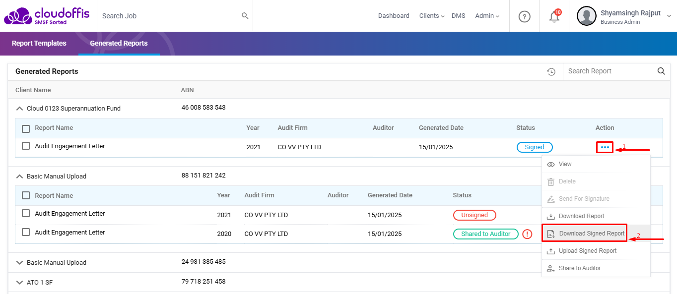 action-download-signed-reoprt