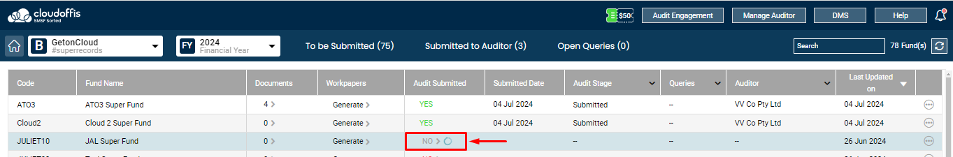 audit-job-submitted-status