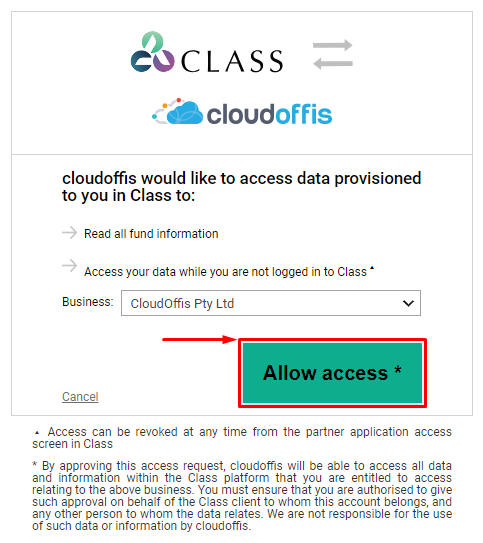 select-business-and-allow-access