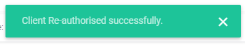 client-reauthorised-successfully