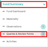 fund-summary-queries-and-review-points