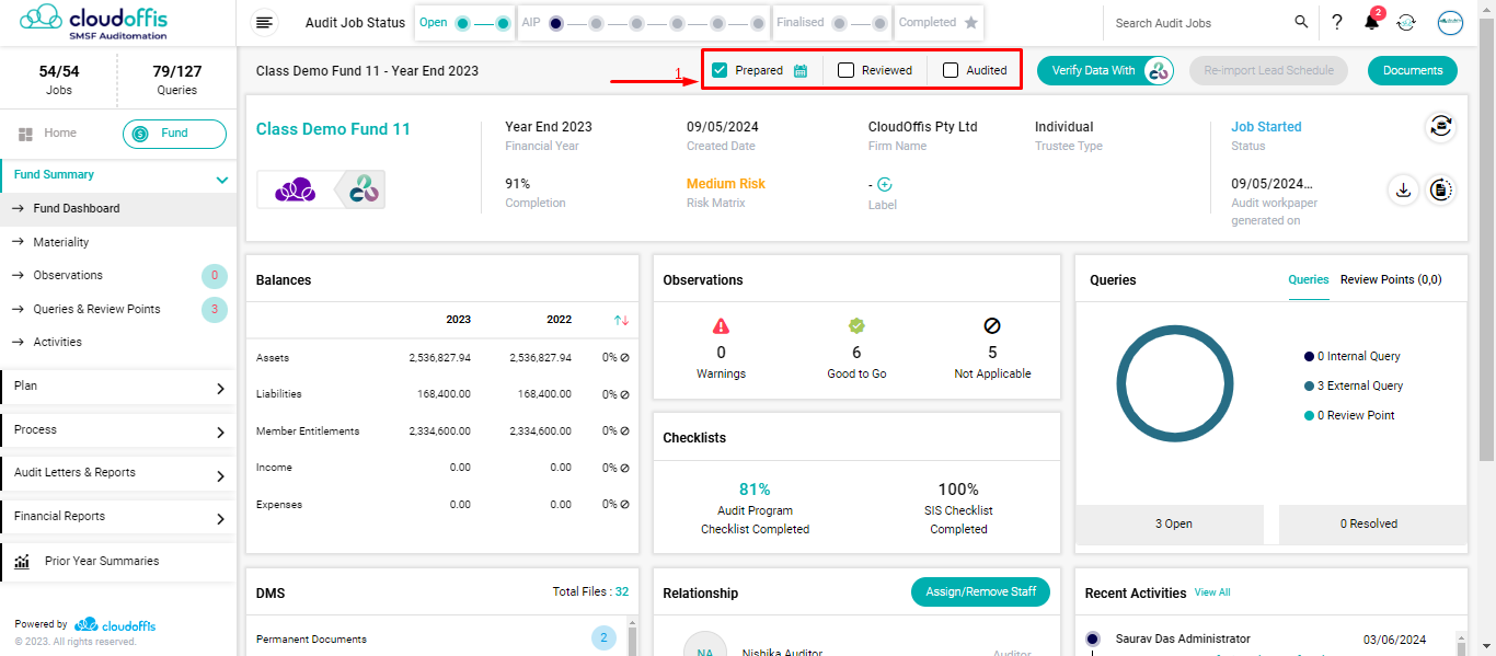 fund-dashboard-prepared-reviewed-audited-checkboxes