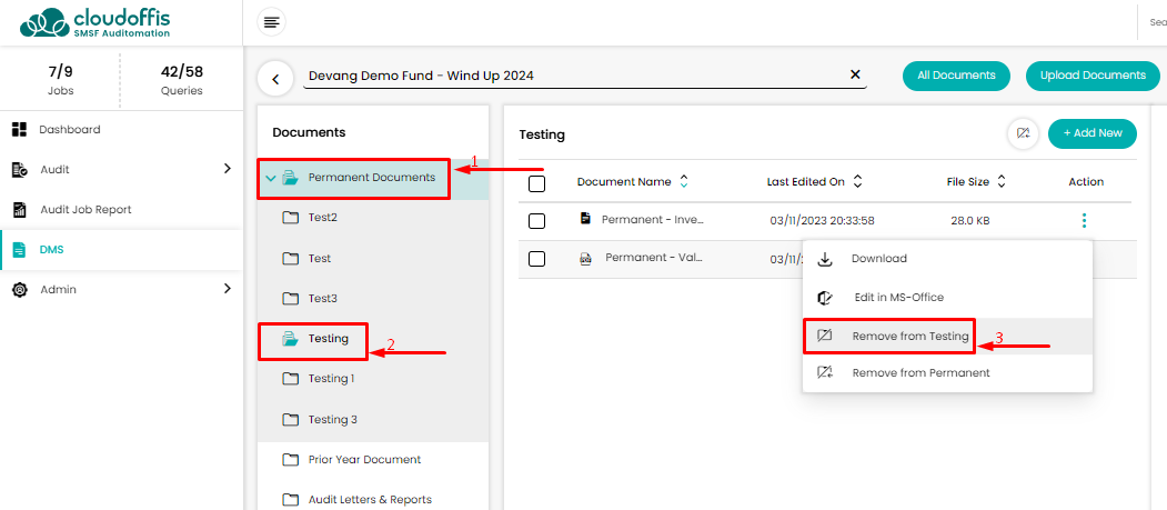 permanent-document-sub-folder-remove-from-sub-folder