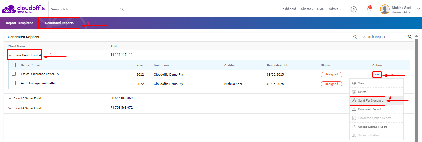 generated-reports-select-client-name-and-send-for-signature