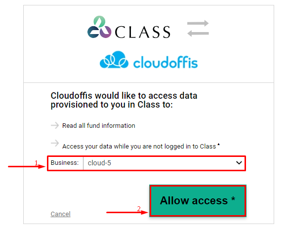 select-business-and-allow-access