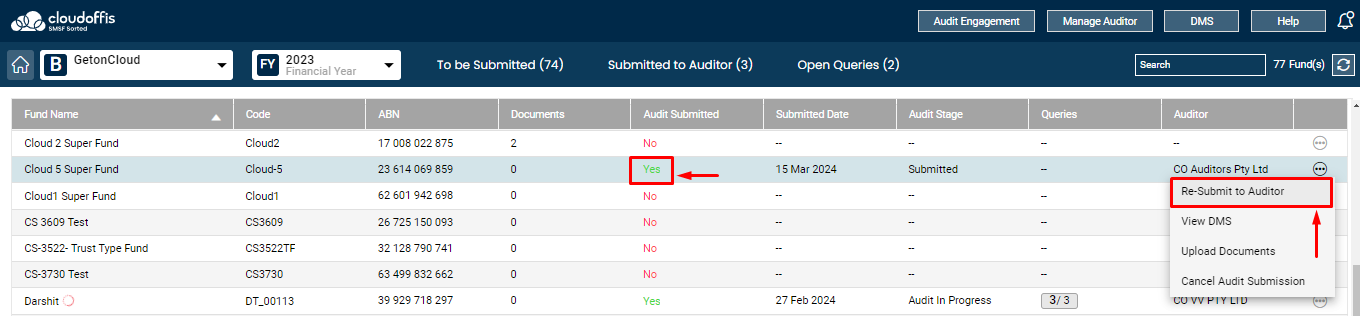 resubmit-job-to-the-auditor