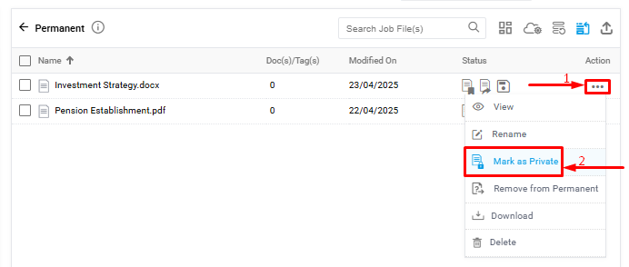 mark-single-document-as-private
