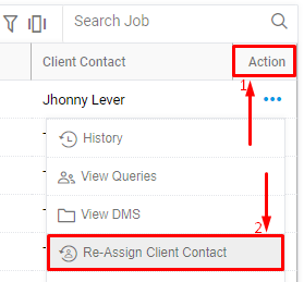 action-reassign-client contact